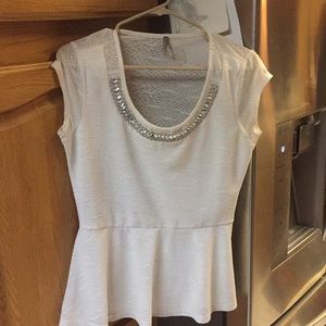 White fashion blouse